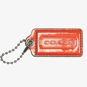 EUC - Coach Patent Leather Bag Tag